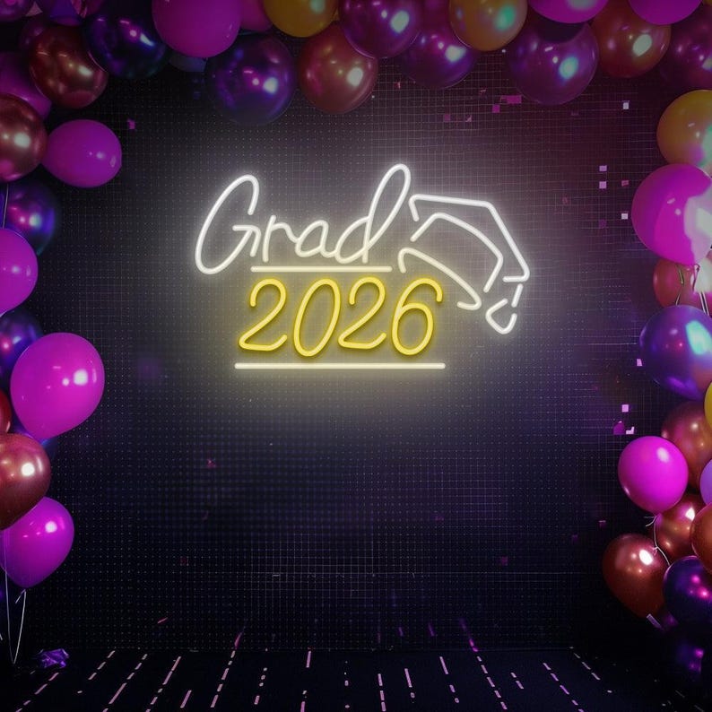 Grad 2024 2025 2026 LED Neon Sign Etsy Il 794xN.6184804628 7id5