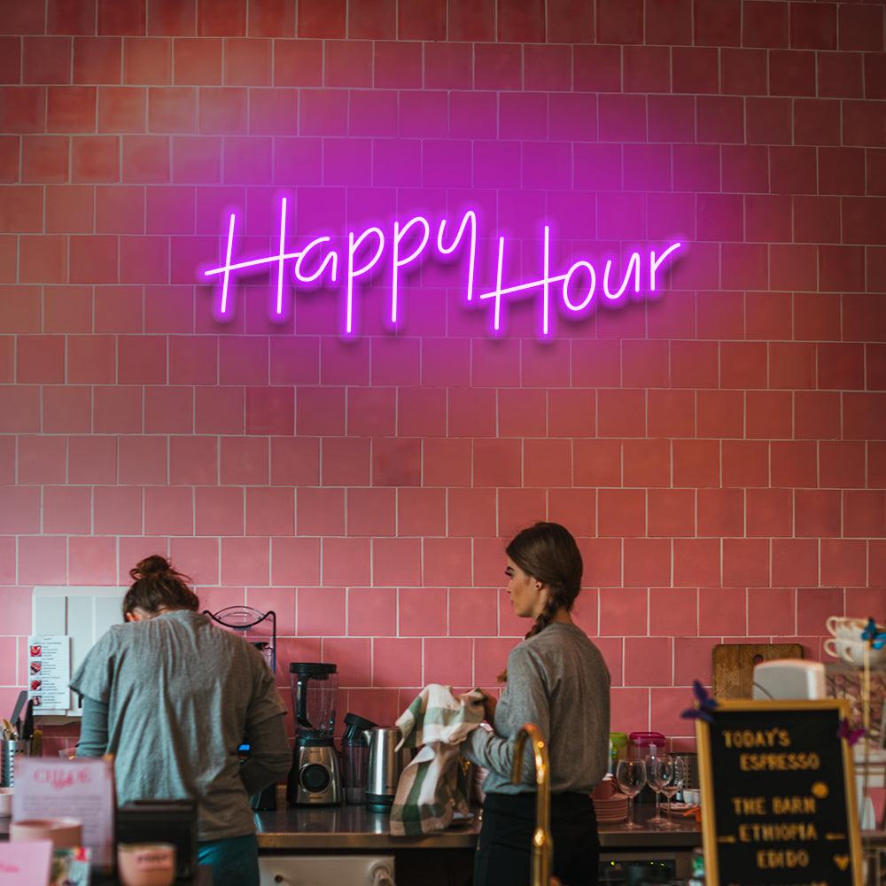 Happy Hour Led Signs Happy Hour - LED Neon Sign - Etsy