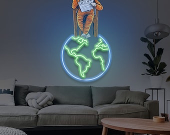 World Astronaut - LED Neon Sign
