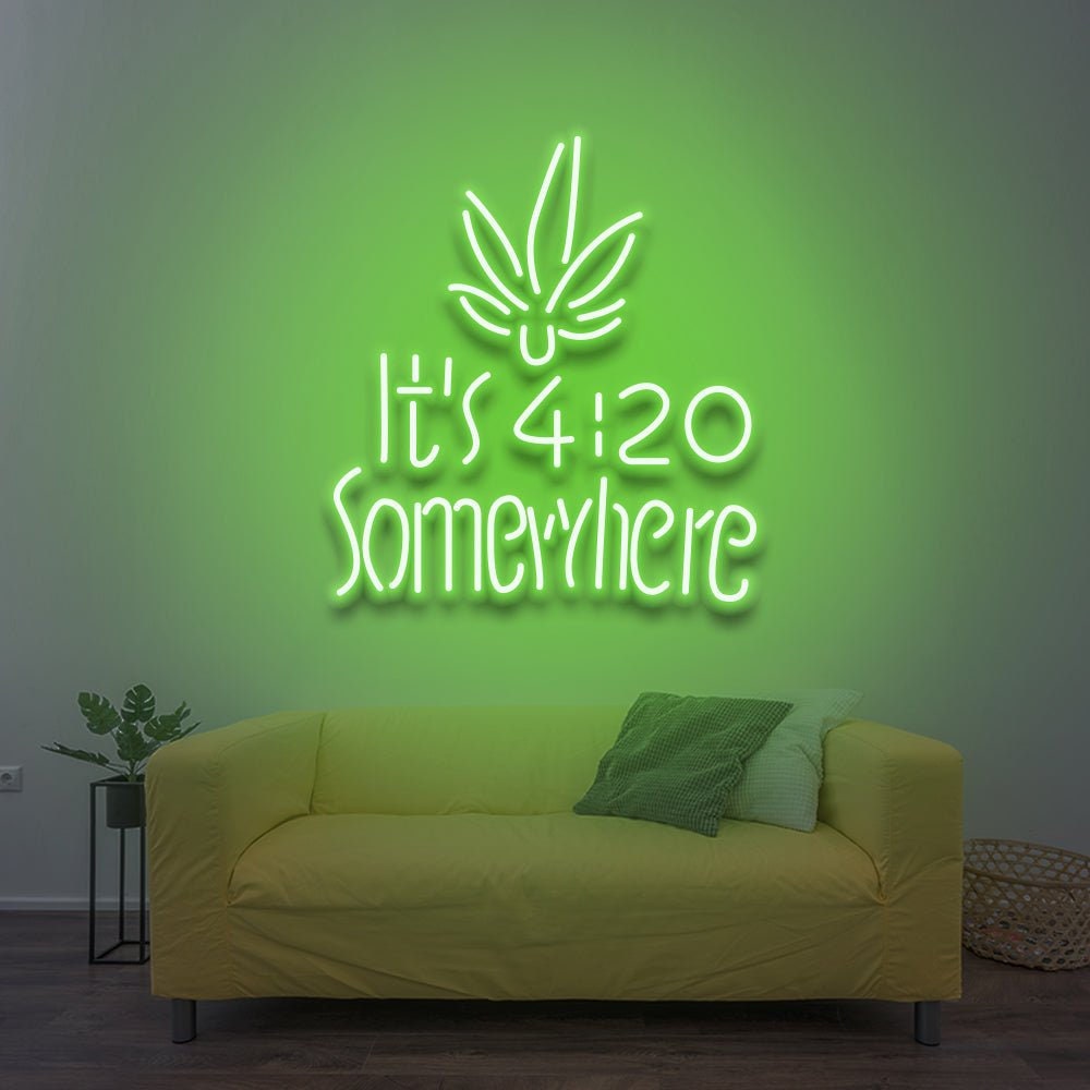 Neon Sign Its 420 Somewhere
