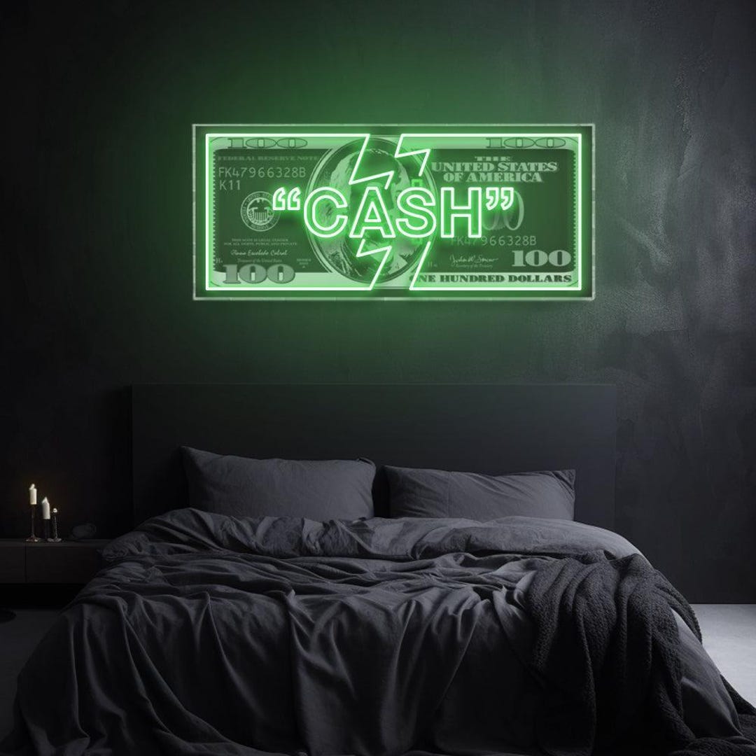 Cash Led Cash - LED Neon Sign - Etsy