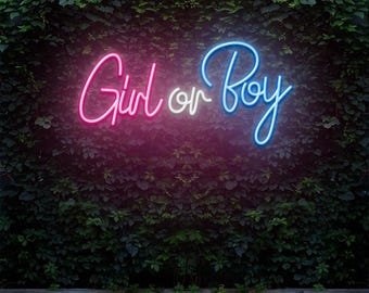 Boy or Girl LED Neon Sign - Etsy