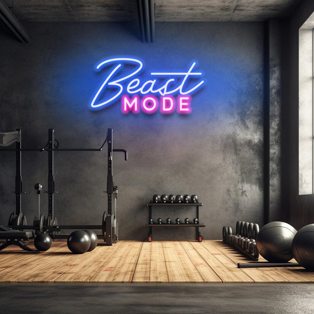 Beast Mode Led Neon Sign - Etsy