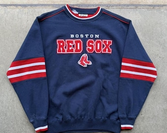 Sudadera vintage de los 90 de los Boston Red Sox bordada, talla mediana, Lee Sport.