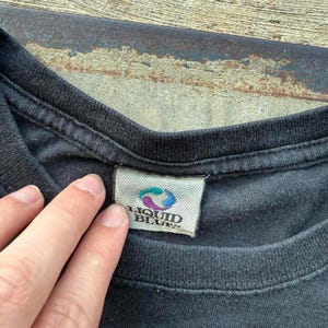 VTG Y2K Liquid Blue KISS Rock and Roll T-Shirt Größe XL Bild 3