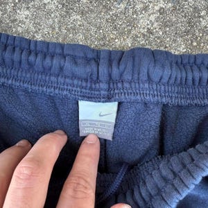 Y2K ネイビーブルー ナイキ バギー スウェットパンツ サイズ XL 画像 3