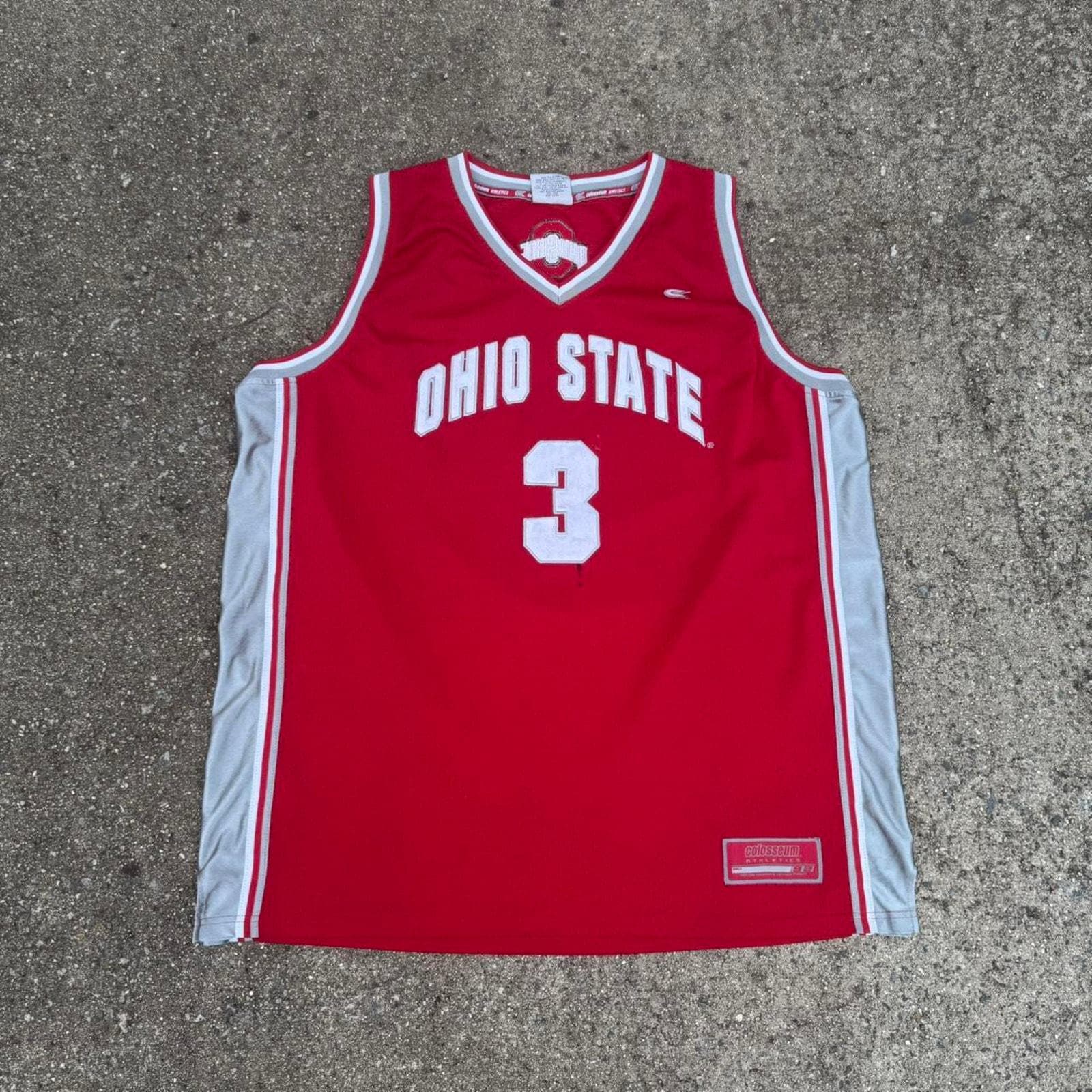 Maillot Vintage Ohio State Colleeum Style Hockey - Taille L, Rouge, Occasion En Bon état