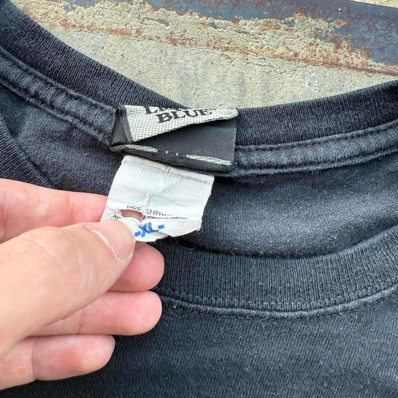 VTG Y2K Liquid Blue KISS Rock and Roll T-Shirt Größe XL Bild 5