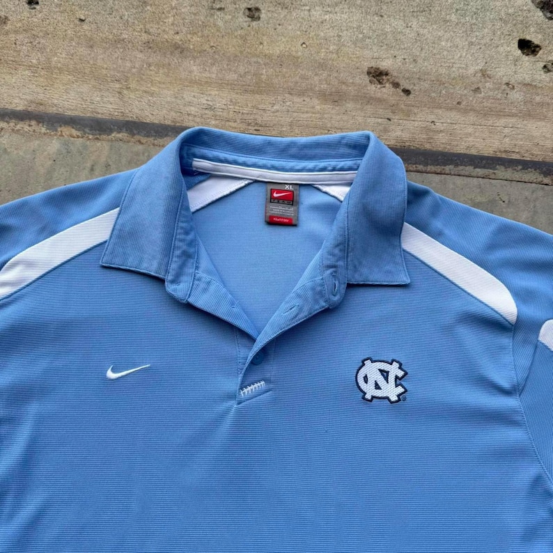 Vintage Nike UNC Tarheels Dri-Fit polo shirt size XL image 2