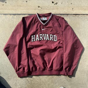 ヴィンテージ ナイキ ハーバード クリムゾン ジャケット ラージ レッド ウィンドブレーカー センタースウッシュ 90年代