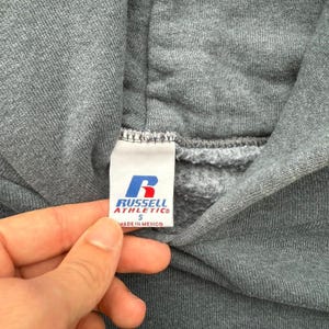 Vintage Russell Athletic UNC Tarheels grey hoodie women’s small image 3