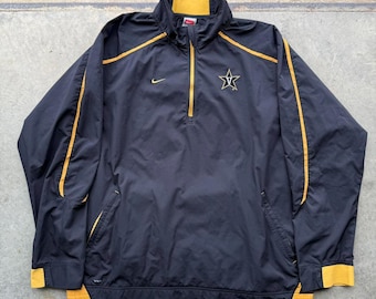 VTG Y2K Nike Vanderbilt University quarter zip windbreaker pullover size XL