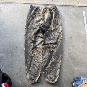 Vintage Jerzees Outdoors Realtree Camo Mossy Oak Sweatpants Baggy Size Large image 3