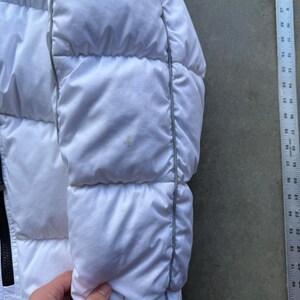 Chaqueta acolchada Nike blanca de plumón VTG Y2K con logo de invierno, talla XL imagen 5