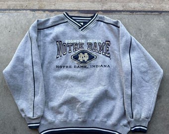 ヴィンテージ リー スポーツ ノートルダム ファイティング アイリッシュ 刺繍 スウェットシャツ サイズ M