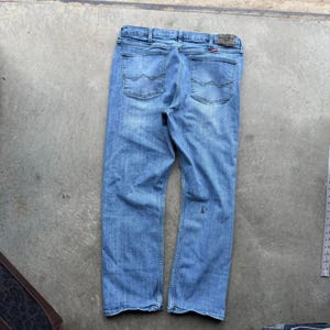 VTG Y2K Blue Denim Wrangler Straight Fit Jeans Größe 38 x 30 Bild 2