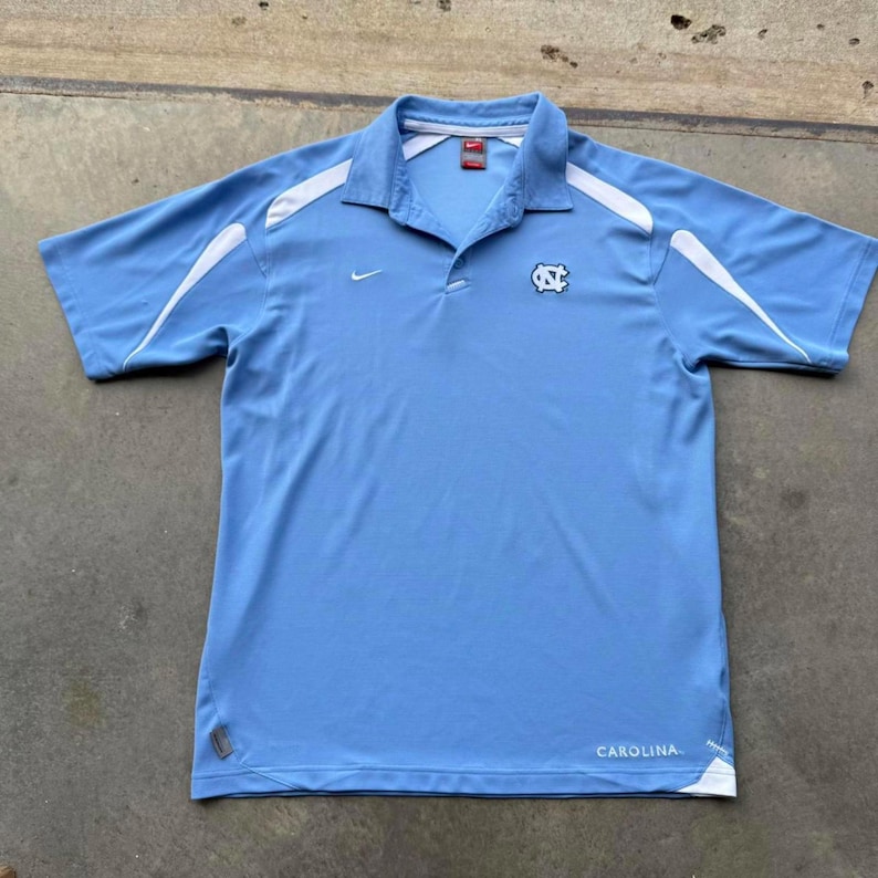 Vintage Nike UNC Tarheels Dri-Fit polo shirt size XL image 1