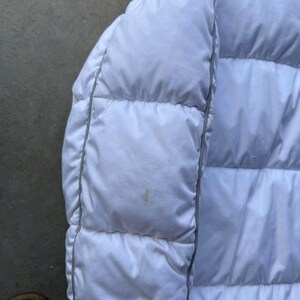 Chaqueta acolchada Nike blanca de plumón VTG Y2K con logo de invierno, talla XL imagen 8