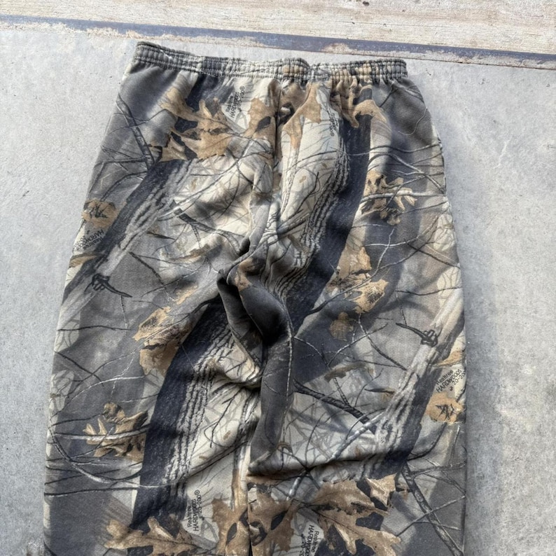 Vintage Jerzees Outdoors Realtree Camo Mossy Oak Sweatpants Baggy Size Large image 5