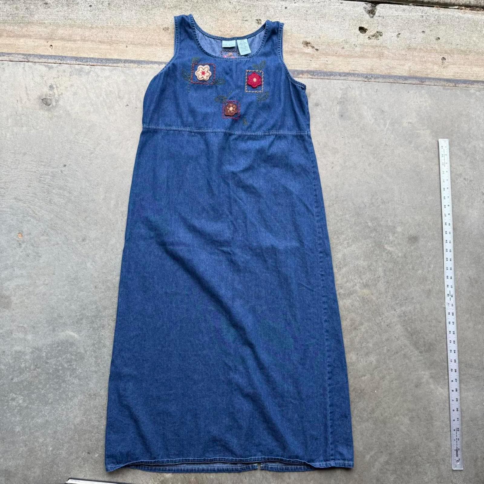 sachin and babi light blue dress Embroidered Denim Dresses In Medium Wash main image 0