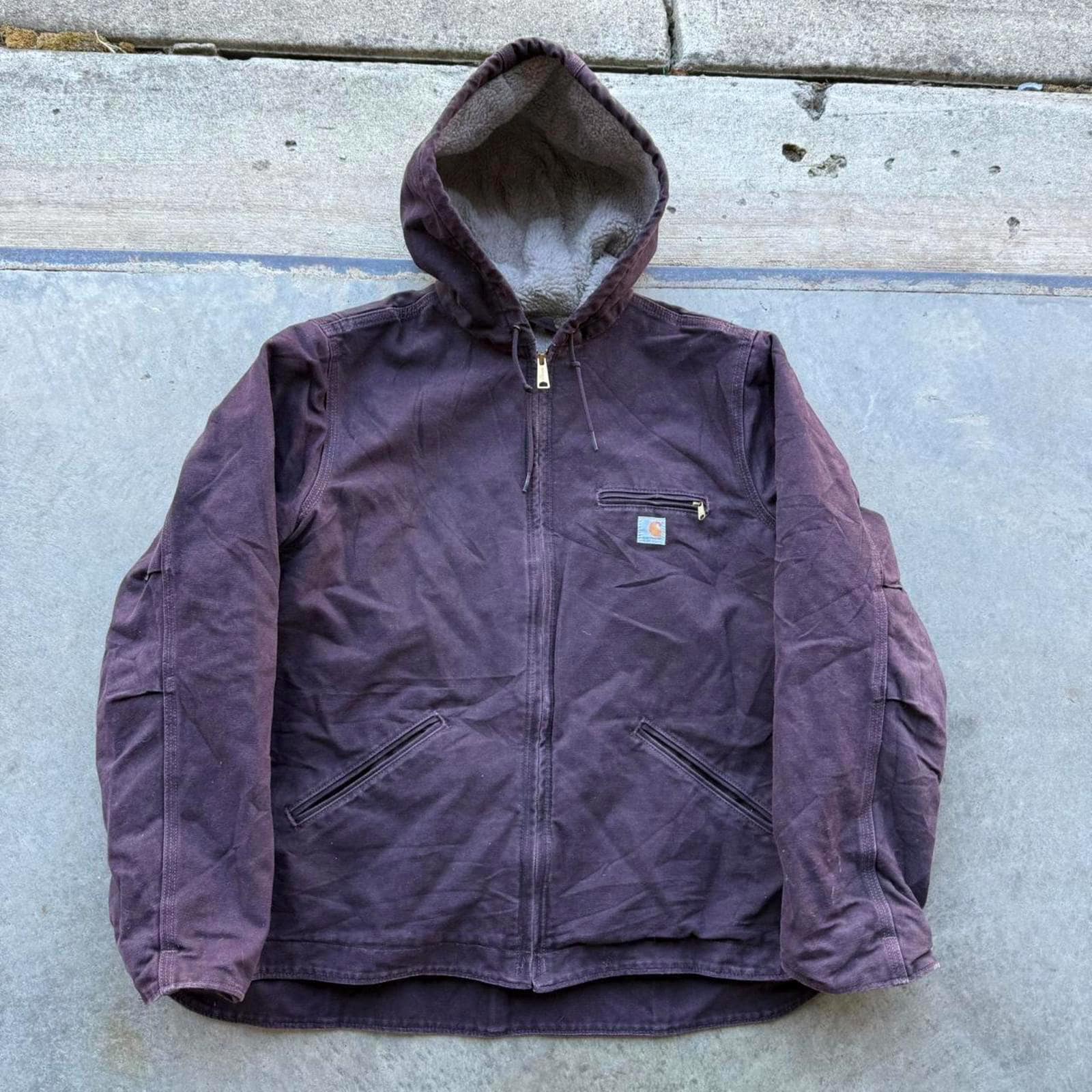 Purple Carhartt Jacket - Etsy
