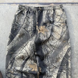 Vintage Jerzees Outdoors Realtree Camo Mossy Oak Sweatpants Baggy Size Large image 2