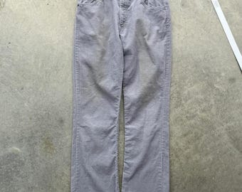Pantalones Levi's vintage de pana gris para hombre, talla 31 x 28, años 70, auténticos artículos vintage.