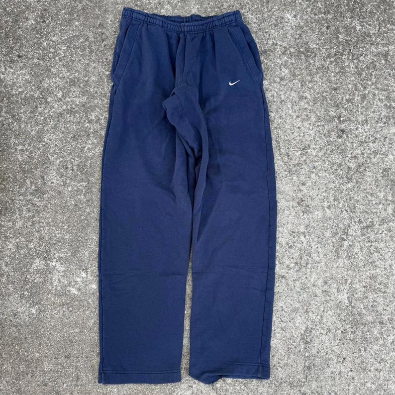Y2K ネイビーブルー ナイキ バギー スウェットパンツ サイズ XL 画像 1