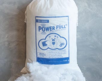 Imbottitura in ovatta / ovatta artigianale Power Fill circa 1000 grammi bianca