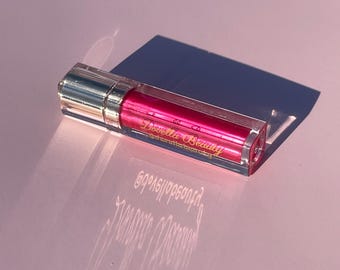 Pink Lipgloss Nicht Haftend | Glänzender Lipgloss | High Shine Lipgloss | Natürliche Rosa Lippen | Lipgloss für den täglichen Gebrauch