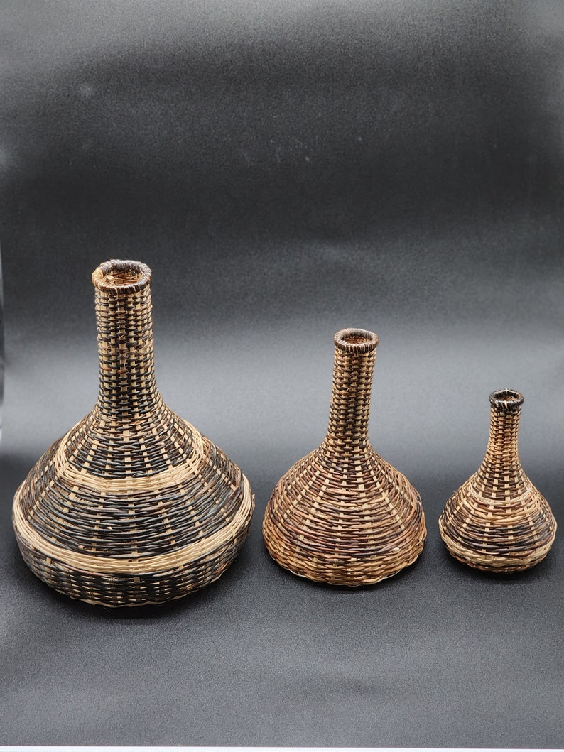 Set Bingo Buchaka Shaker Wicker jug Woven vase A gift for a friend A gift for the family S+M+L