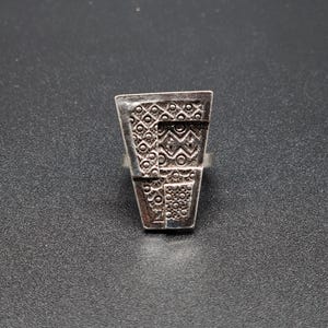 Mysterious Symbols Designer Ring - Esoteric Occult Jewelry, Unique Handmade Statement Ring, Unique Gothic Statement Gift for Men & Women