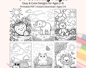 Animal Coloring Pages for Kids | 34 Fun Designs (PDF)