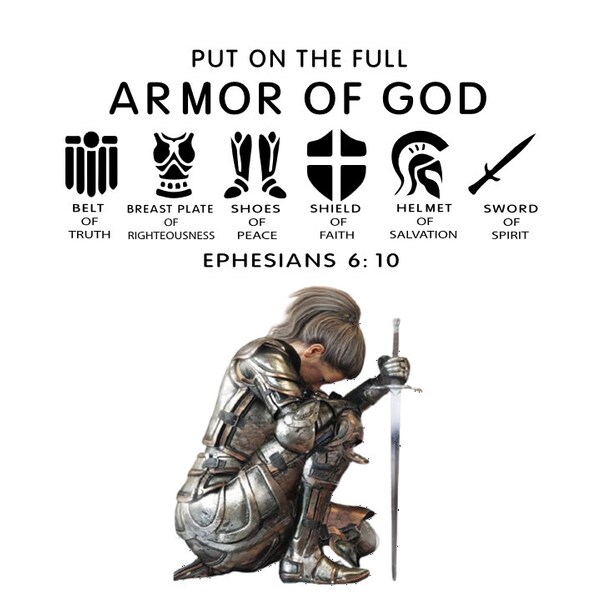 Armor Of God - Woman Kneeling Down