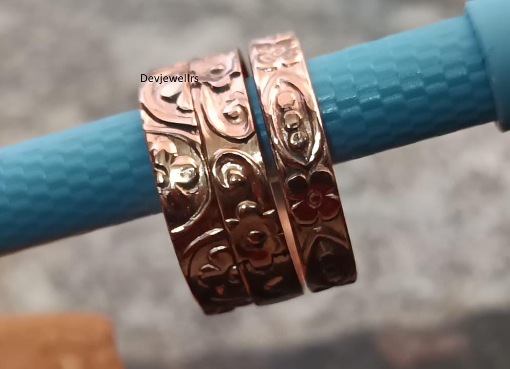 Handmade Twisted Copper Ring: Magnetic Therapy, Minimalist Boho Style
