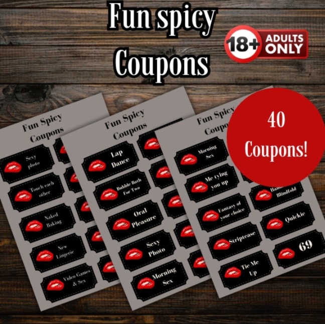 Fun and Flirty Love Coupons | Steamy Love Coupons | Unique Love Coupons | Best Valentine's Day Gift | Perfect Gift for Couples | Valentines