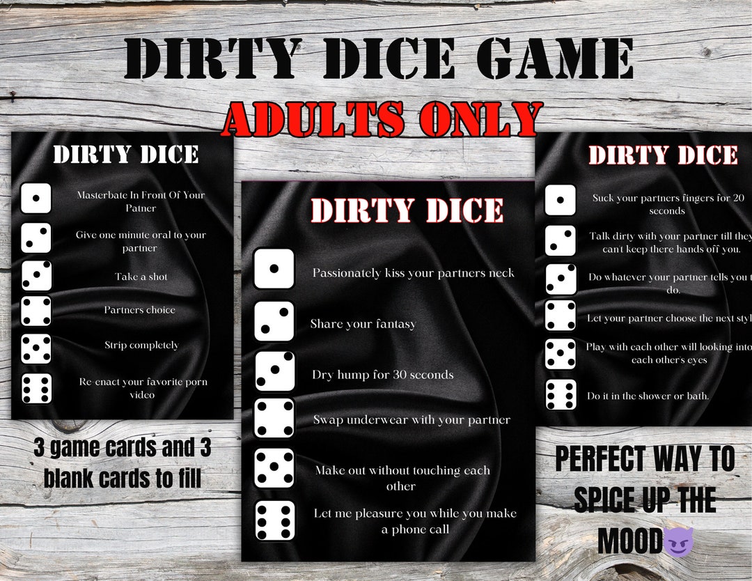 Dirty Dice Game , Couples Games , Adult Games for Couples , Printable
