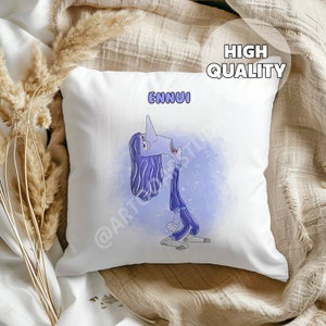 Poduszka Ennui Inside Out 2 - To w porządku czuć emocje, prezent dla dzieci, wystrój pokoju dziecięcego, emocje, nudzę się, baby room shower