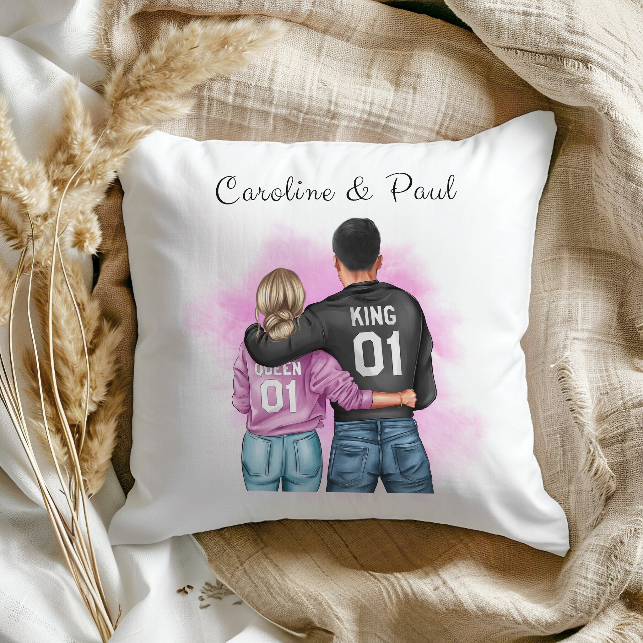 Almohadas para parejas Etsy Espana