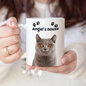 Personalized Cat Mug - Custom Mug, Your Cat, Cartoon Mug, Lost Cat Gift, Gift for Cat Owners, Memorial Cat Gift, Cat Gift, Cat Lovers