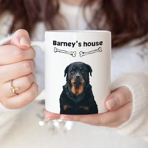 Taza de perro personalizada - Taza personalizada, su perro, taza de dibujos animados, regalo de perro perdido, regalo para dueños de perros, regalo de perro conmemorativo, regalo de perros, amantes de los perros