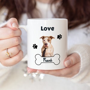 Tazza per cani personalizzata - Tazza personalizzata, Il tuo cane, Tazza di cartone animato, Regalo per cani smarriti, Regalo per proprietari di cani, Regalo commemorativo per cani, Regalo per cani, Amanti dei cani
