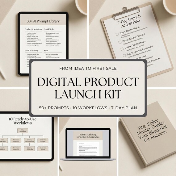 Ultimate "Build & Sell" AI Prompt Kit for Digital Products | Entrepreneur Business System | ChatGPT Prompts