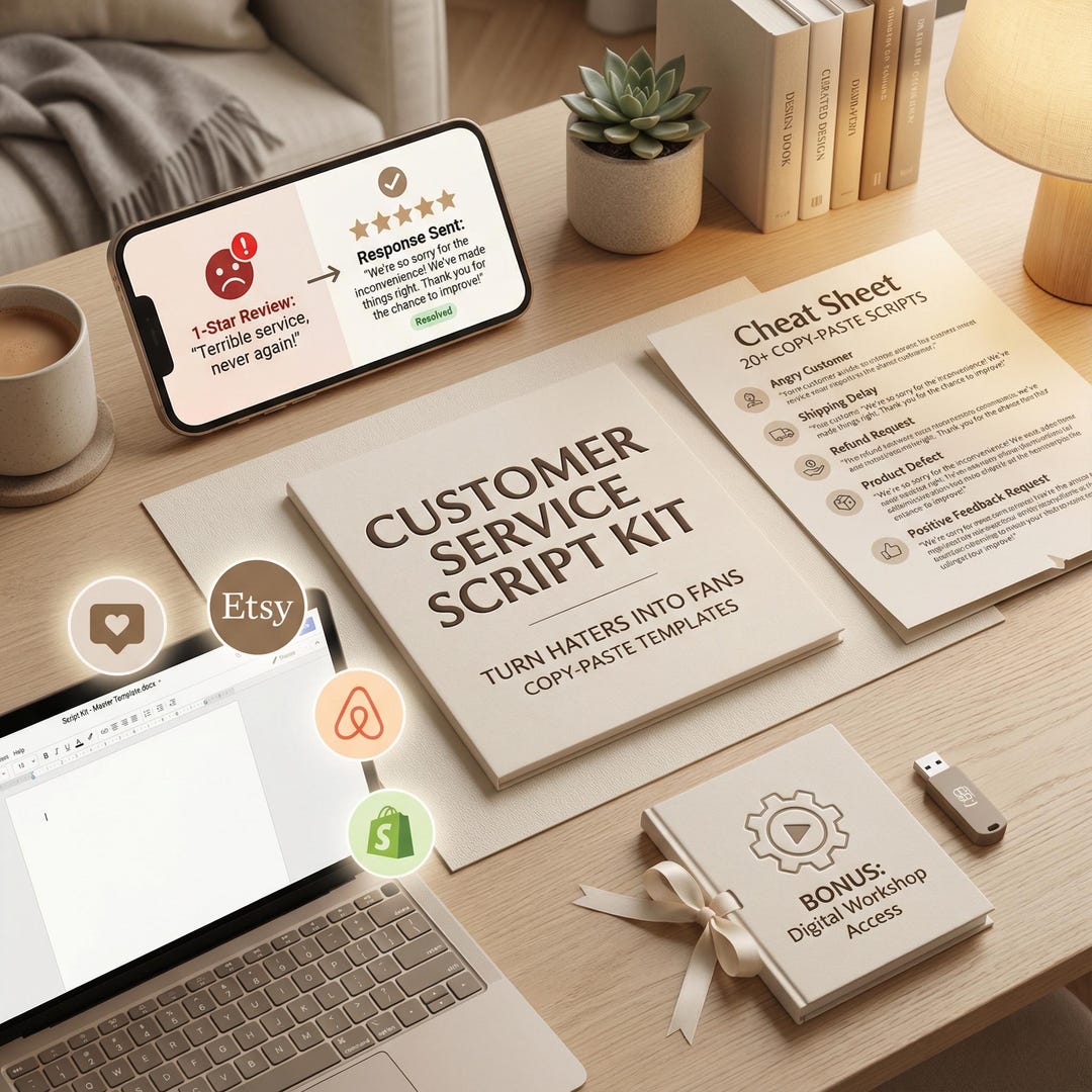 Customer Support Script Template Customer Service Scripts for Small Business, Bad Review Response ...