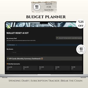 Planificador de presupuestos de finanzas personales / Rastreador de gastos definitivo y herramienta de presupuestos de base cero