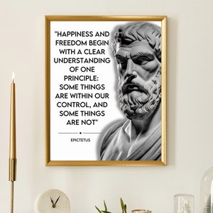 Epictetus Inspirational Quote Art Print, Stoicism Prints, Epictetus Quotes, Discourses Of Epictetus, Famous Quotes, Stoic Quotes, Printable