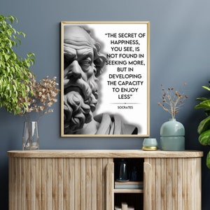 Socrates Philosophy Quotes, Stoicism Poster, Gift for Stoics, Philosophy Student Gift, Printable Art, Instant Download, Philosophy Poster