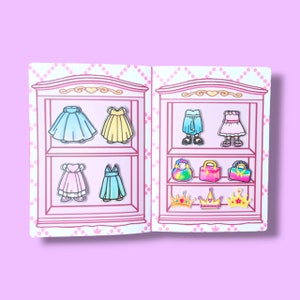 Princess Toca Boca Dress Up Paper Doll Activity Quiet Book