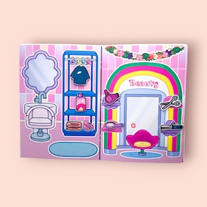 Printable Paper Doll Toca Boca Hair Salon Kids Craft