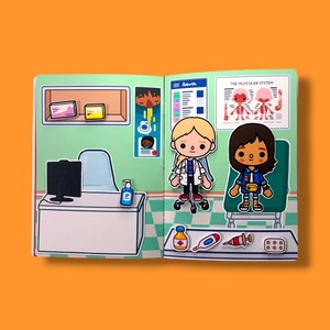 Toca Boca Community Helpers Paper Doll Kids Craft Easy Activity